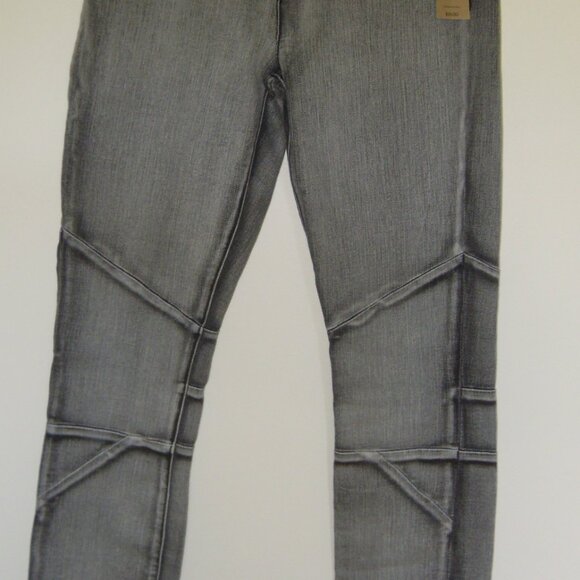 NWT RACHEL ROY Denim Mid Rise Patchcraft SKINNY Leg Jeans Size 28 Haze Magic - Picture 3 of 6